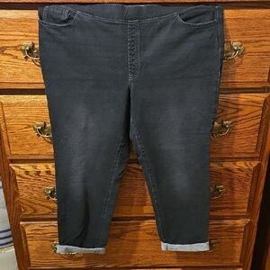 J. Jill Black Ankle & Cropped Jeans